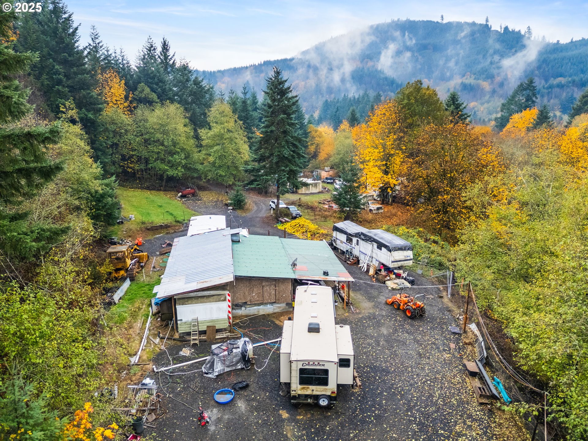 1586 King Road Winlock, WA 98596 - Photo 27 of 31 an aerial view of house with outdoor space