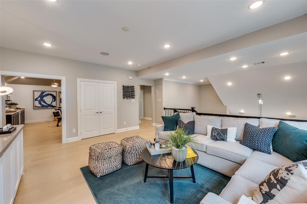 1116 Lakeview Lane Argyle, TX 76226 - Photo 23 of 40 a living room with furniture and wooden floor