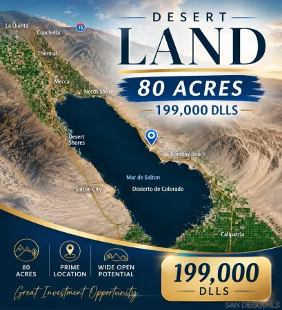 $199,000 | Vacant Vacant Land, Unit SEC 02 TWN 09S RNG 11E, Niland, CA 92257