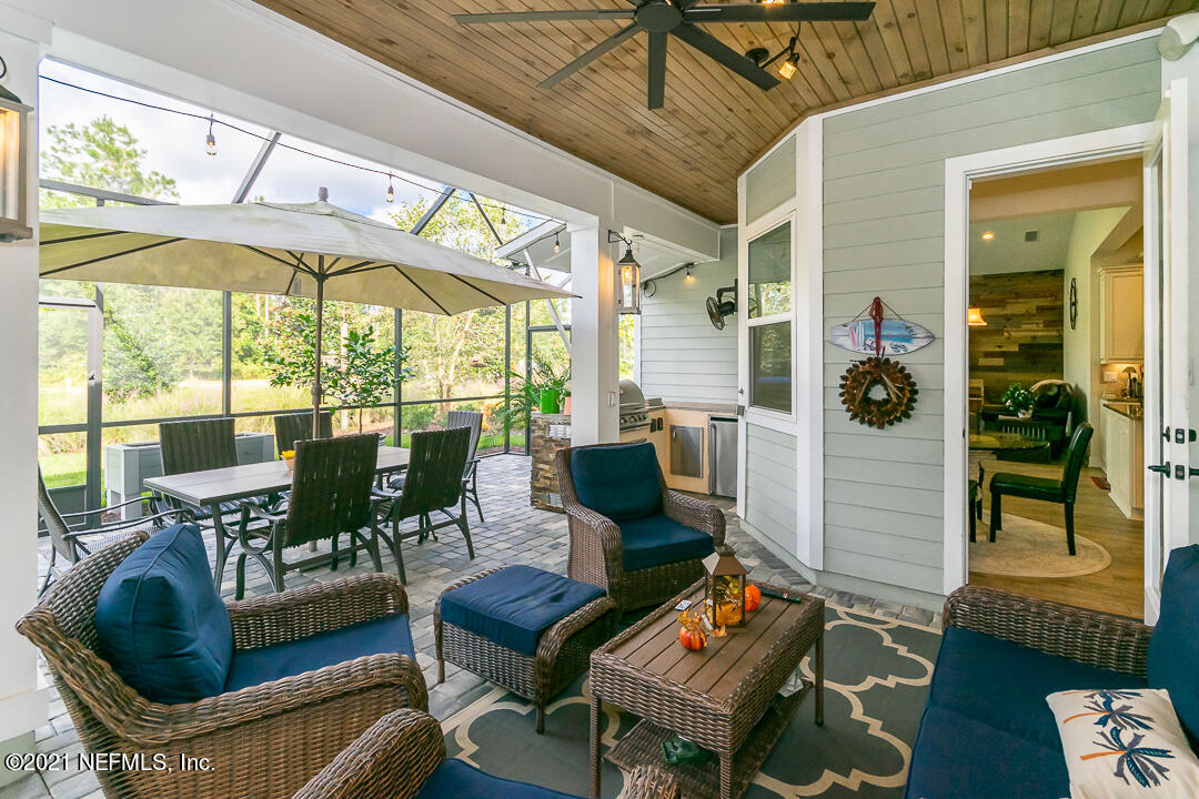 105 Dock House Road St. Johns, FL 32259 - Photo 30 of 43 Covered Back Patio w/ Summer Kitchen