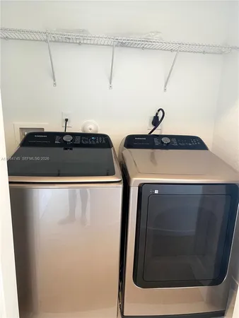 a close view of utility room