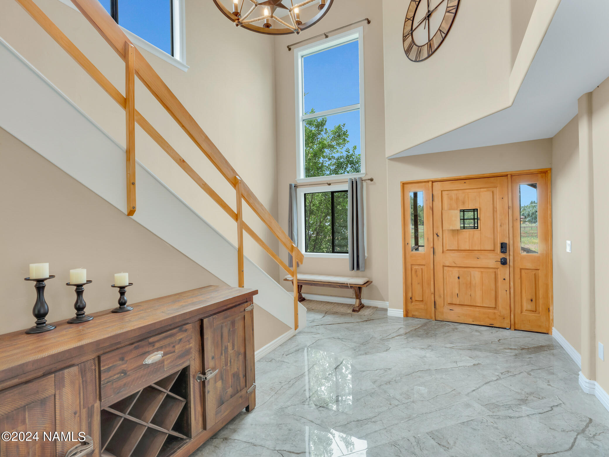 15312 Rabbit Brush Road Parks, AZ 86018 - Photo 10 of 59 a view of entryway and hall with wooden floor