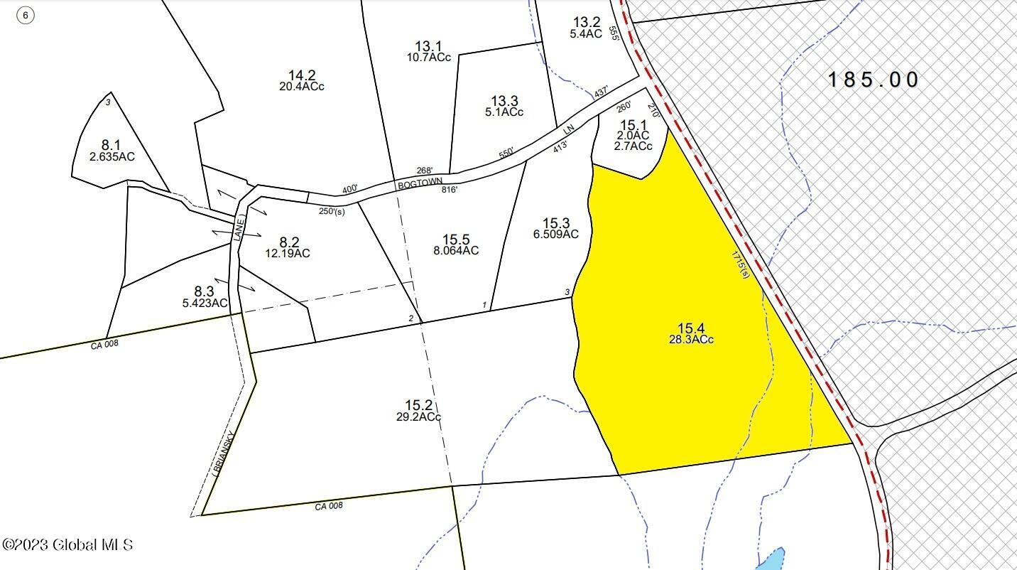 1032 Bogtown Road Hebron, NY 12865 - Photo 9 of 59 Tax Map - 28 acres