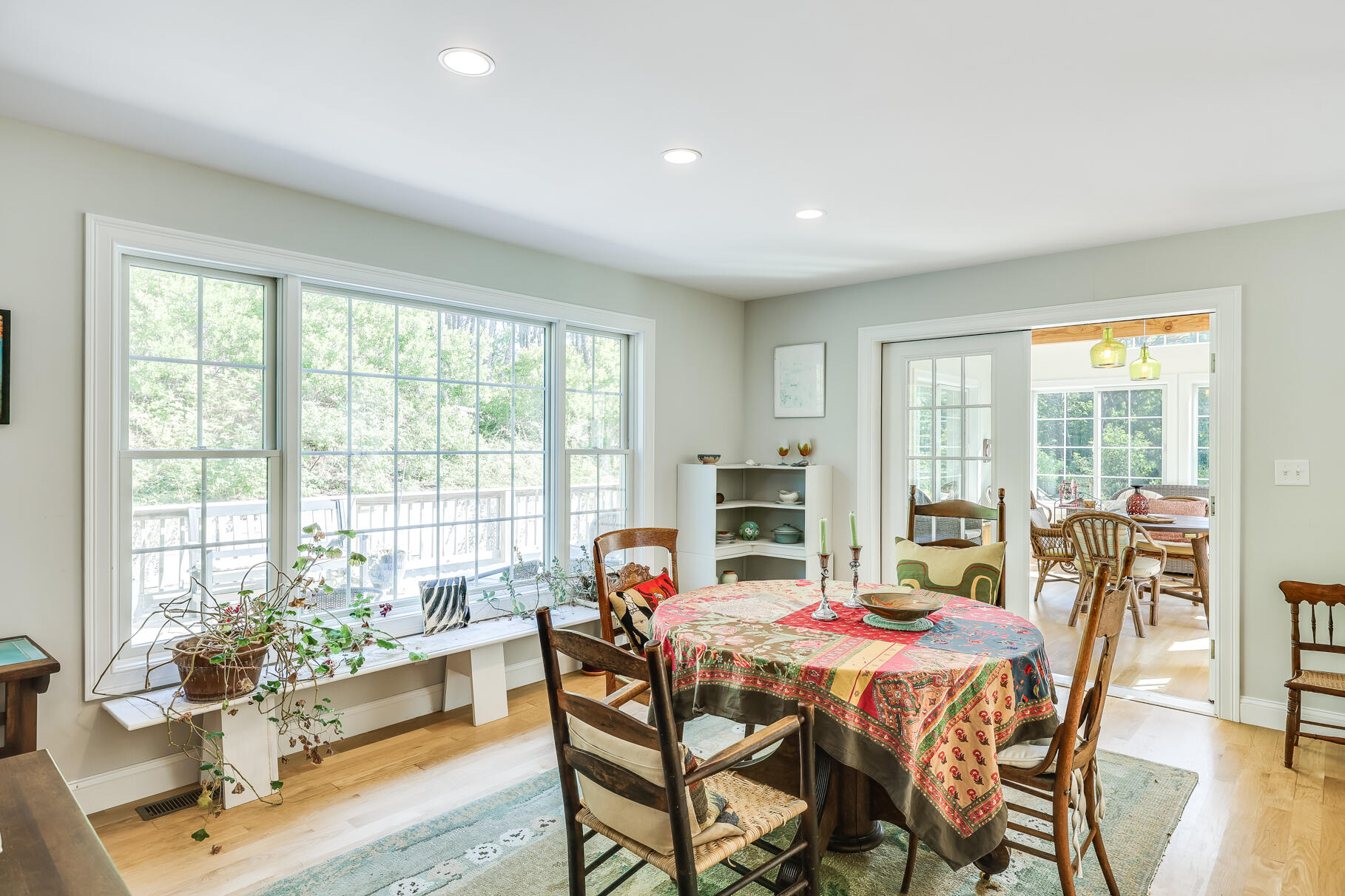 105 High Meadow Road Wellfleet, MA 02667 - Photo 26 of 52 a dining room with furniture window and wooden floor
