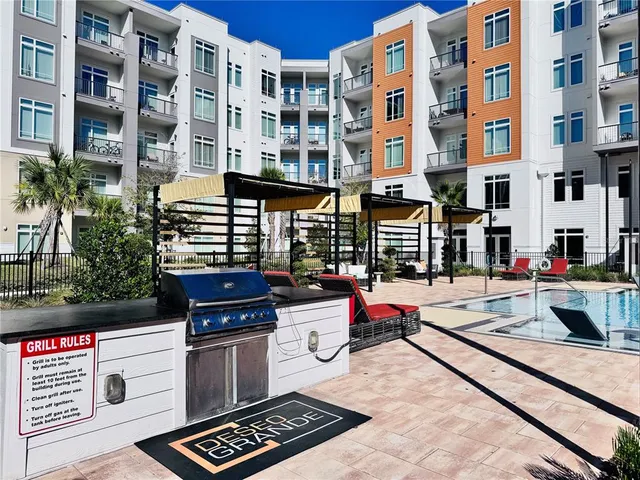 a view of buildings with terrace