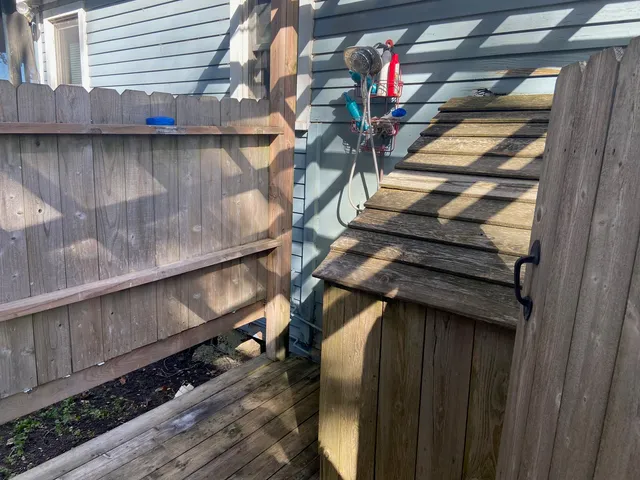 a view of a small car