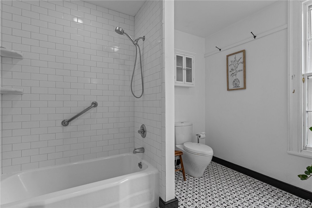 9341 Varina Road Henrico, VA 23231 - Photo 27 of 48 a bathroom with a shower and a toilet