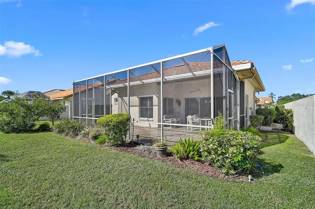 a house view with a garden space