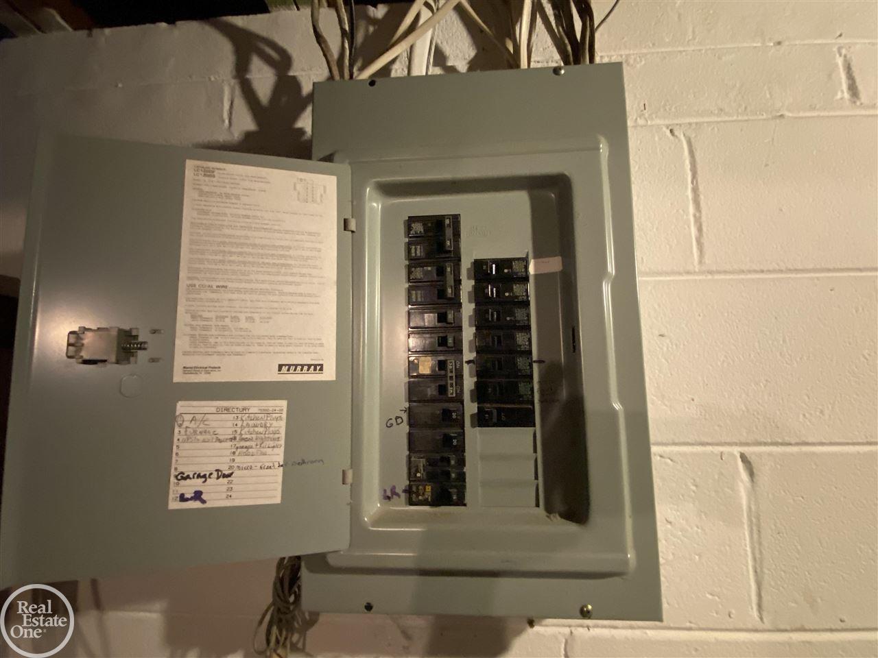 8595 Dale Center Line, MI 48015 - Photo 19 of 20 Breaker electric panel