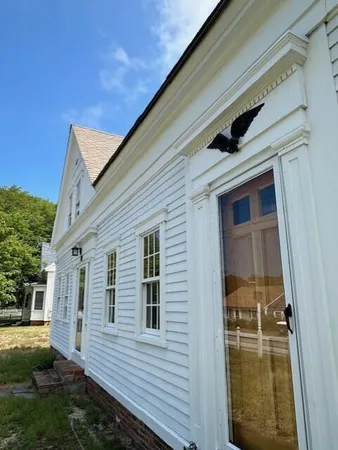 a view of a house with a door