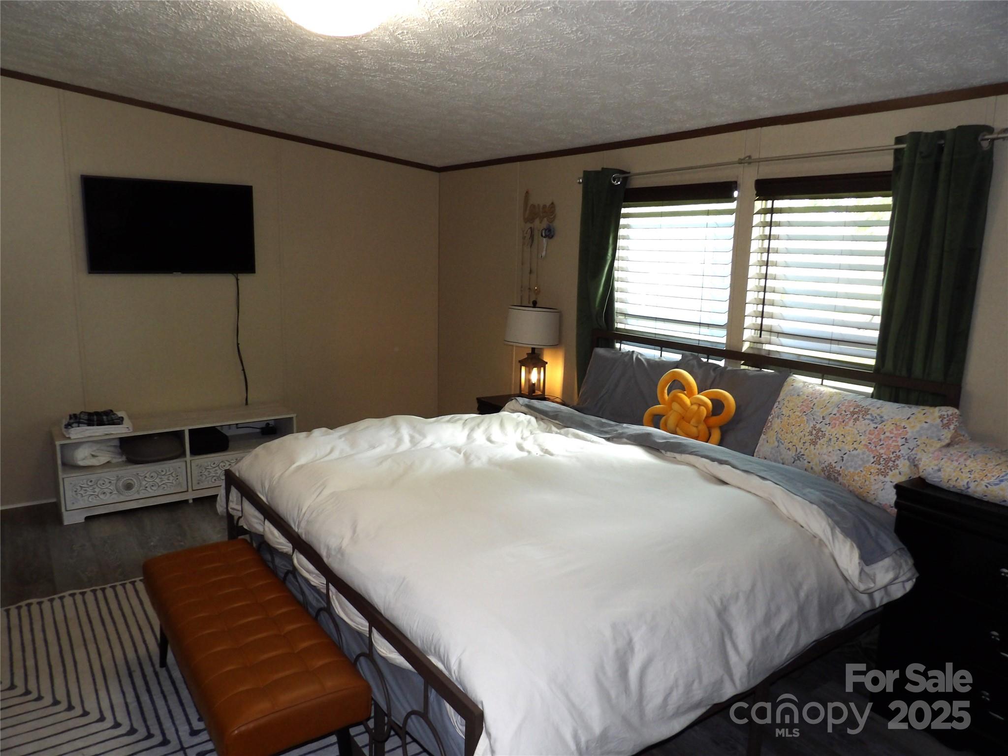 31 McGee Hl Road Fairview, NC 28730 - Photo 15 of 21 a bedroom with a bed and a television