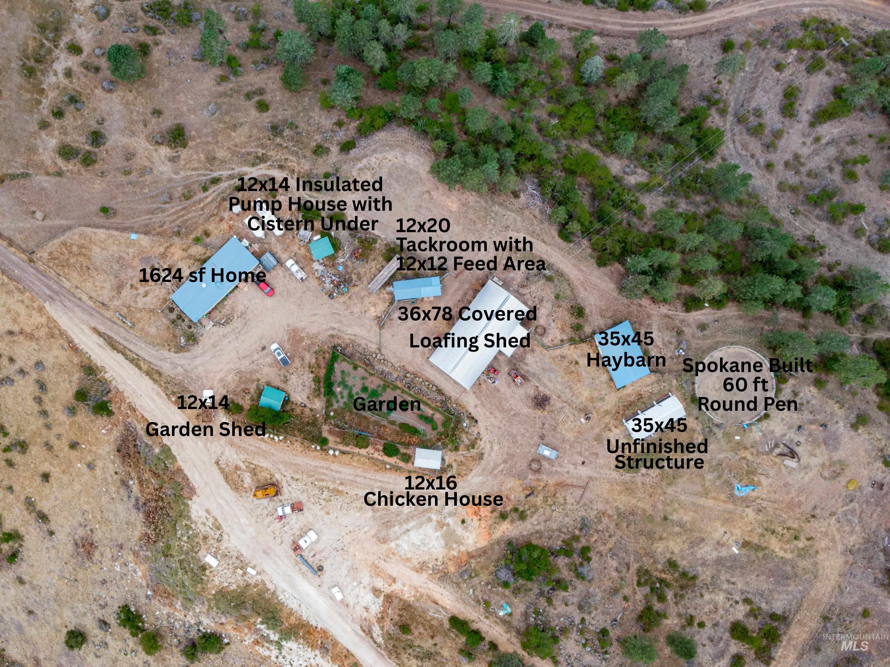 3608 Highway 13 Stites, ID 83552 - Photo 5 of 44 Aerial map of property and surrounding area