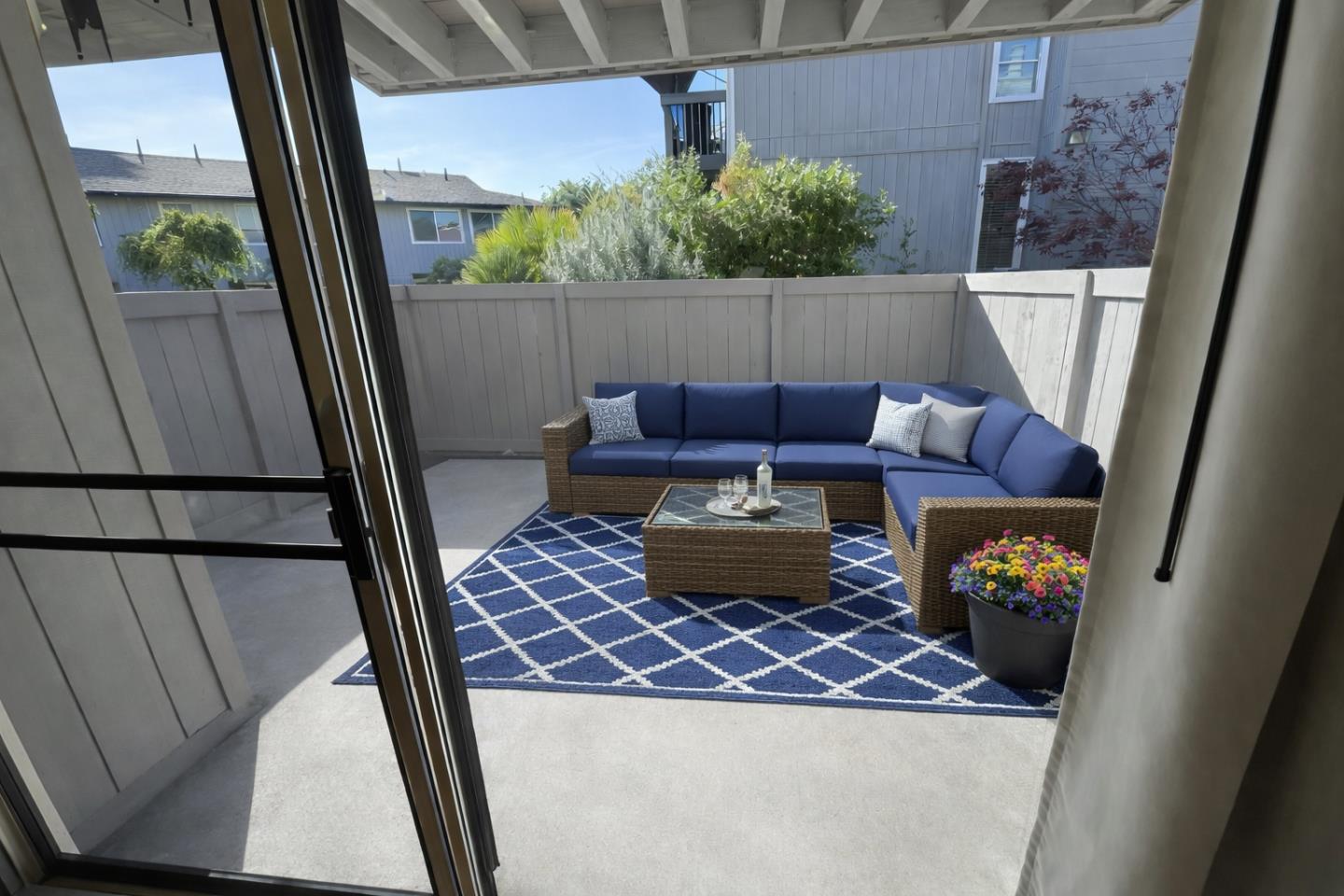 2212 Almaden Road, Unit A San Jose, CA 95125 - Photo 11 of 15 a living room with furniture and a floor to ceiling window