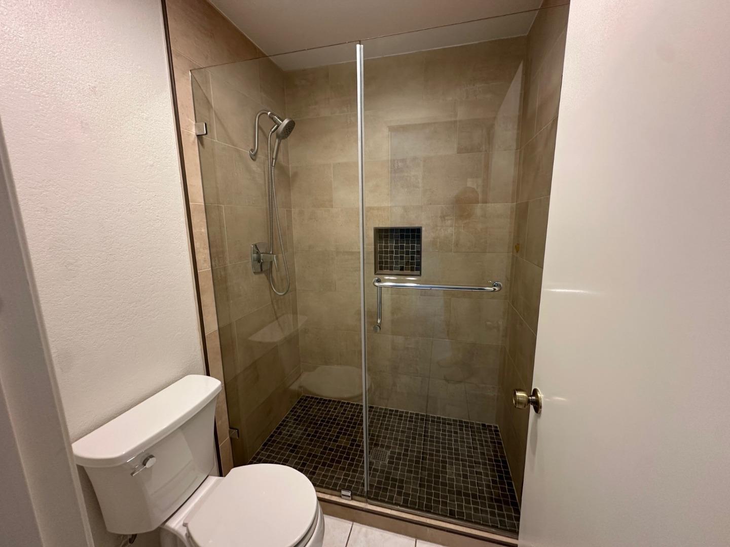 2212 Almaden Road, Unit A San Jose, CA 95125 - Photo 9 of 15 a bathroom with a shower and toilet