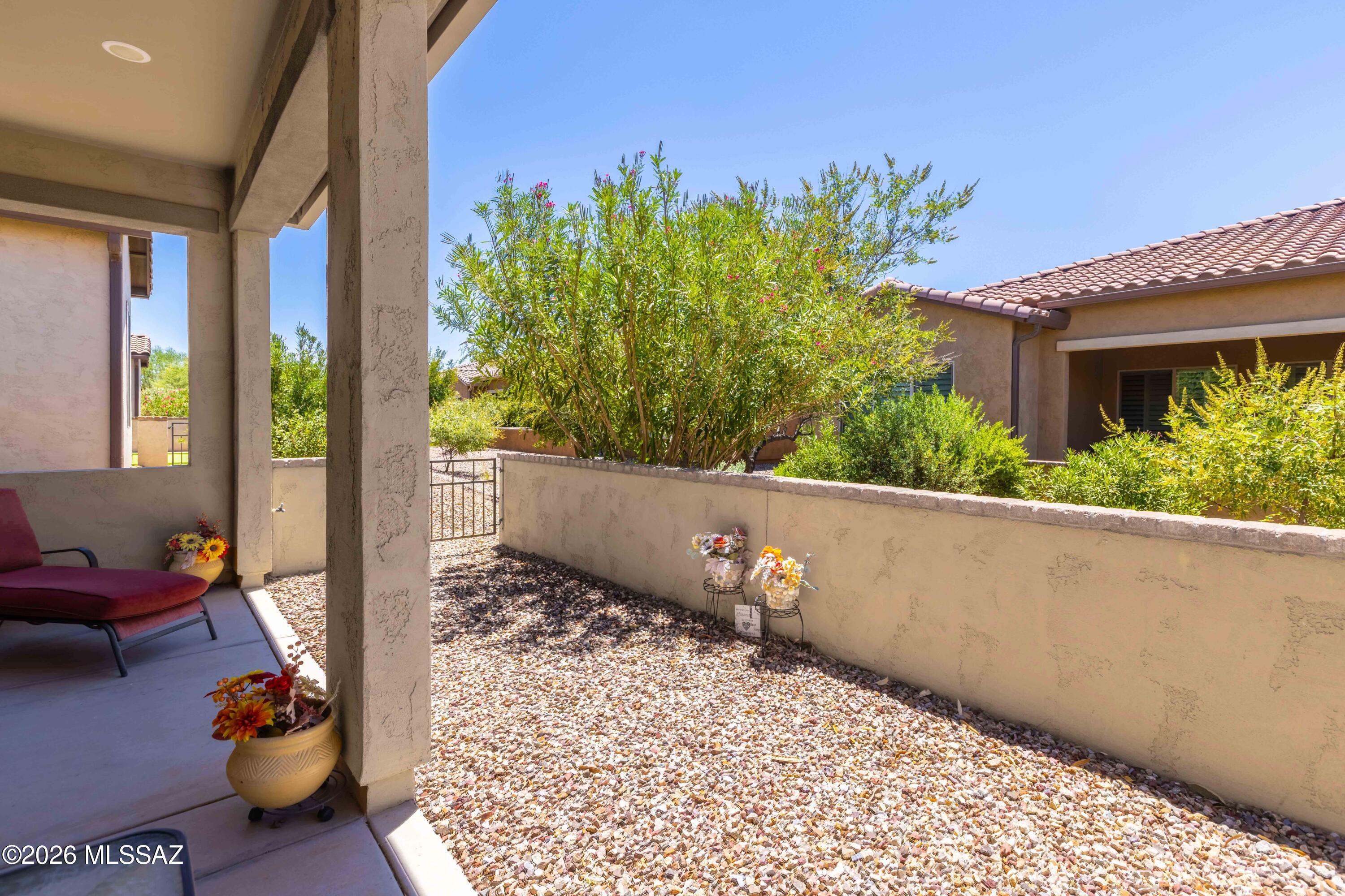 61193 East Shale Road Oracle, AZ 85623 - Photo 32 of 50 a view of balcony with a potted plant