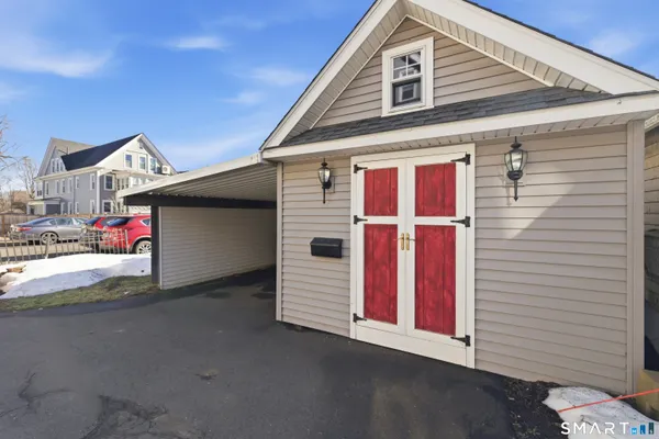 a front view of a house with a porch