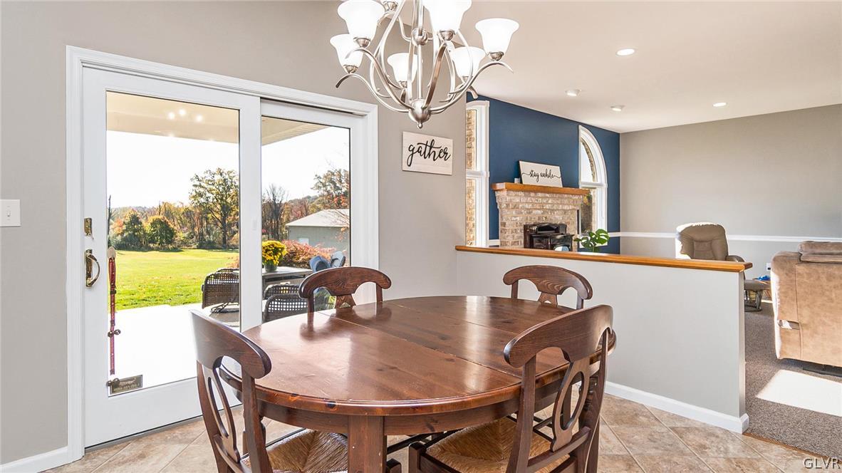 573 West Moorestown Road Nazareth, PA 18064 - Photo 16 of 46 a dining room with furniture and window
