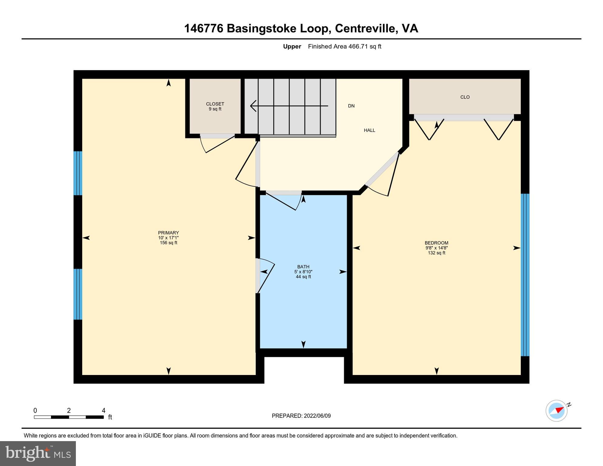 14676 Basingstoke Loop Centreville, VA 20120 - Photo 38 of 39 FLOOR PLAN - UPPER LEVEL