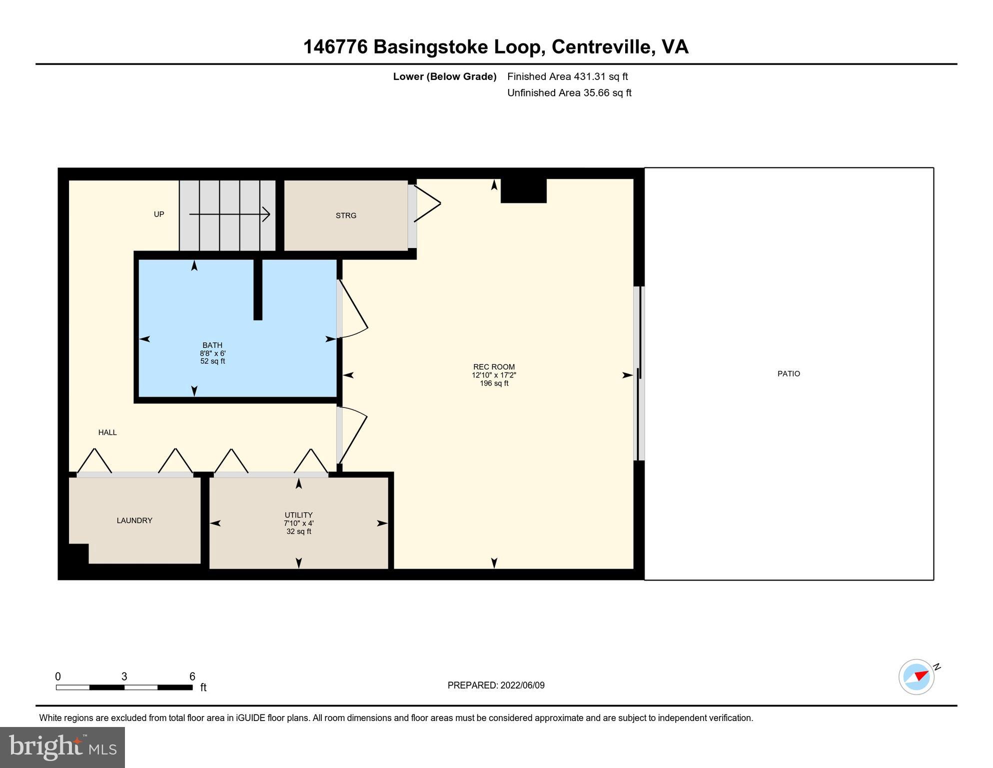 14676 Basingstoke Loop Centreville, VA 20120 - Photo 39 of 39 FLOOR PLAN - LOWER LEVEL