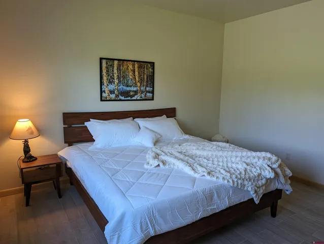 a view of a hallway with a window