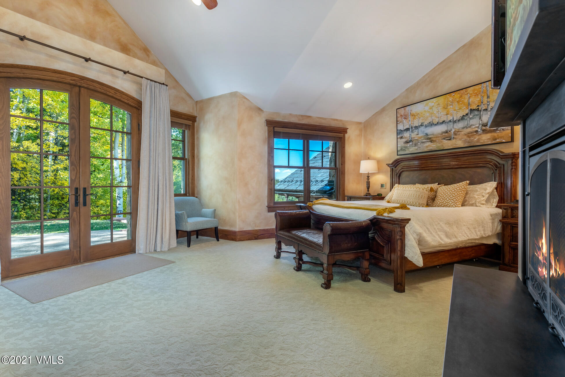 559 Eagle Drive Eagle-Vail, CO 81620 - Photo 22 of 50 a bedroom with furniture and a large window