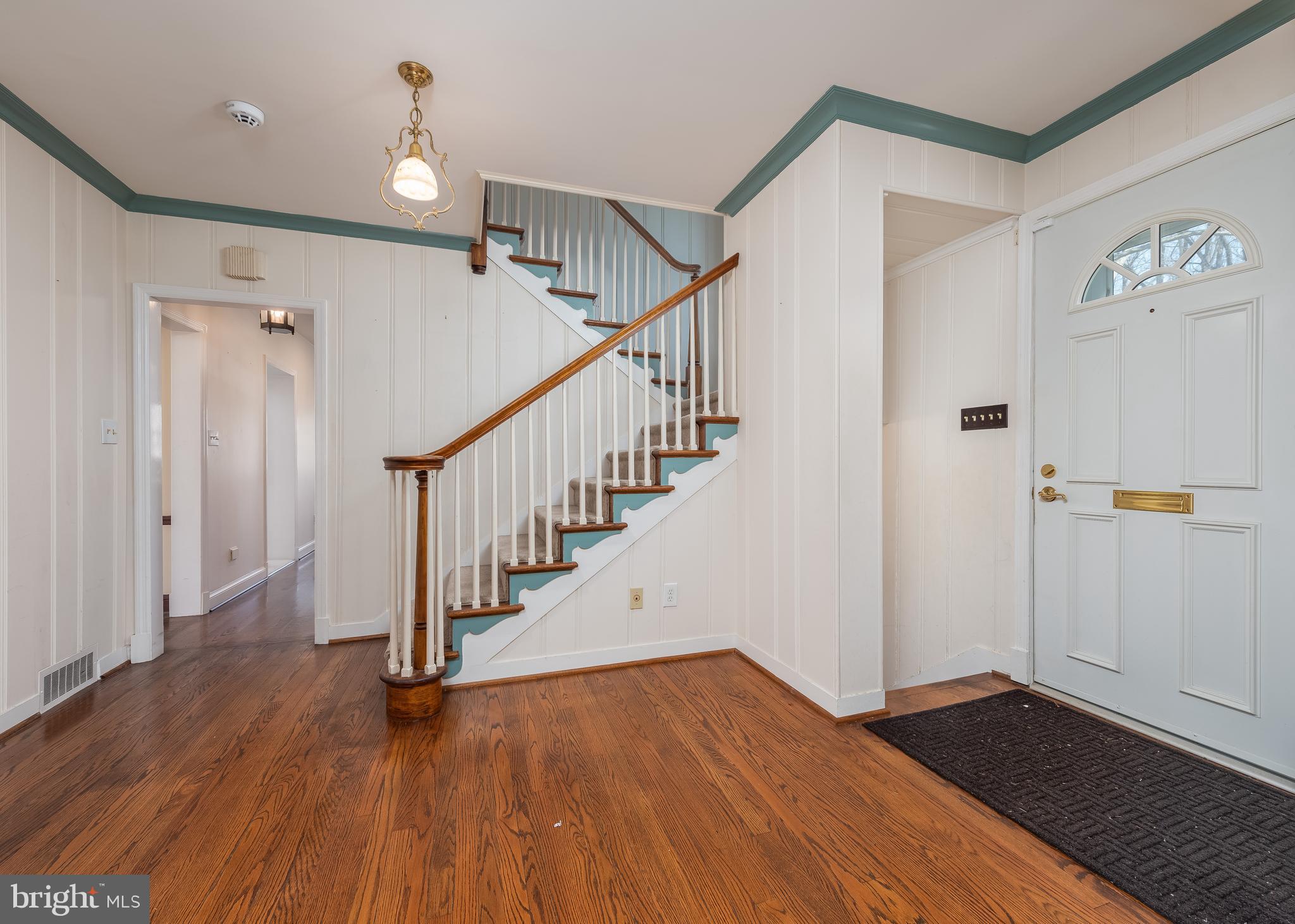 209 Patuxent Road Laurel, MD 20707 - Photo 5 of 26 Foyer with refinished hardwood floors
