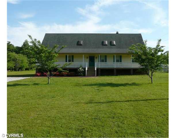541 Enon Church Road Chester, VA 23836 - Photo 1 of 12 Exterior Front - You are sure to be impressed with this 5 Bedroom 3 Full Bath Cape located on over an Acre! Soaring Ceilings and a unique and Open floorplan featuring a Loft and Catwalk area that would make a great Office/Library or TV room!
