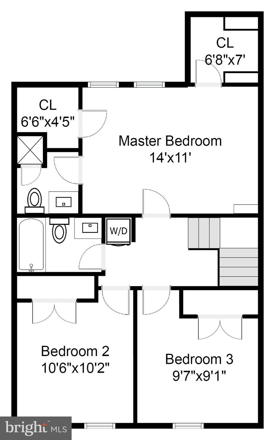 14557 Golden Oak Road Centreville, VA 20121 - Photo 21 of 21 Upper Level floor plan
