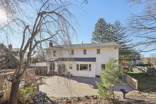 a view of a house with a patio