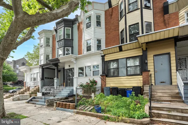 a front view of a building