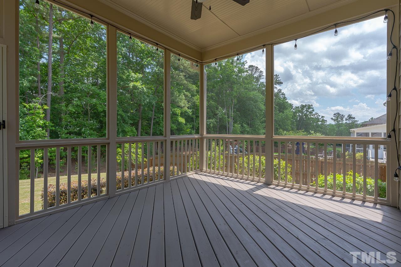 4813 Sunset Fairways Drive Apex, NC 27539 - Photo 39 of 44 a view of balcony with wooden floor