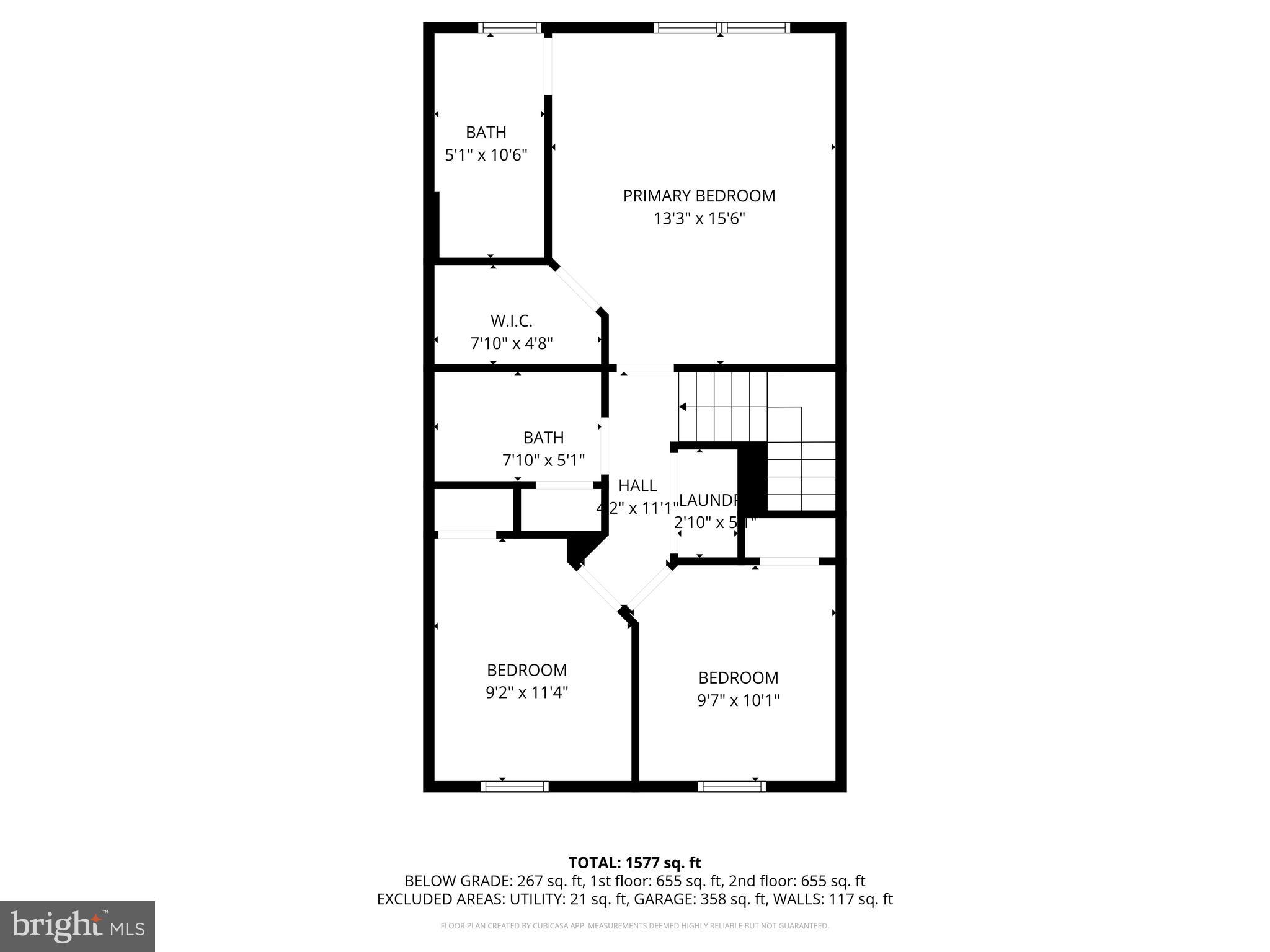 18179 Red Mulberry Road Dumfries, VA 22026 - Photo 57 of 58 Upper Level Floor Plan