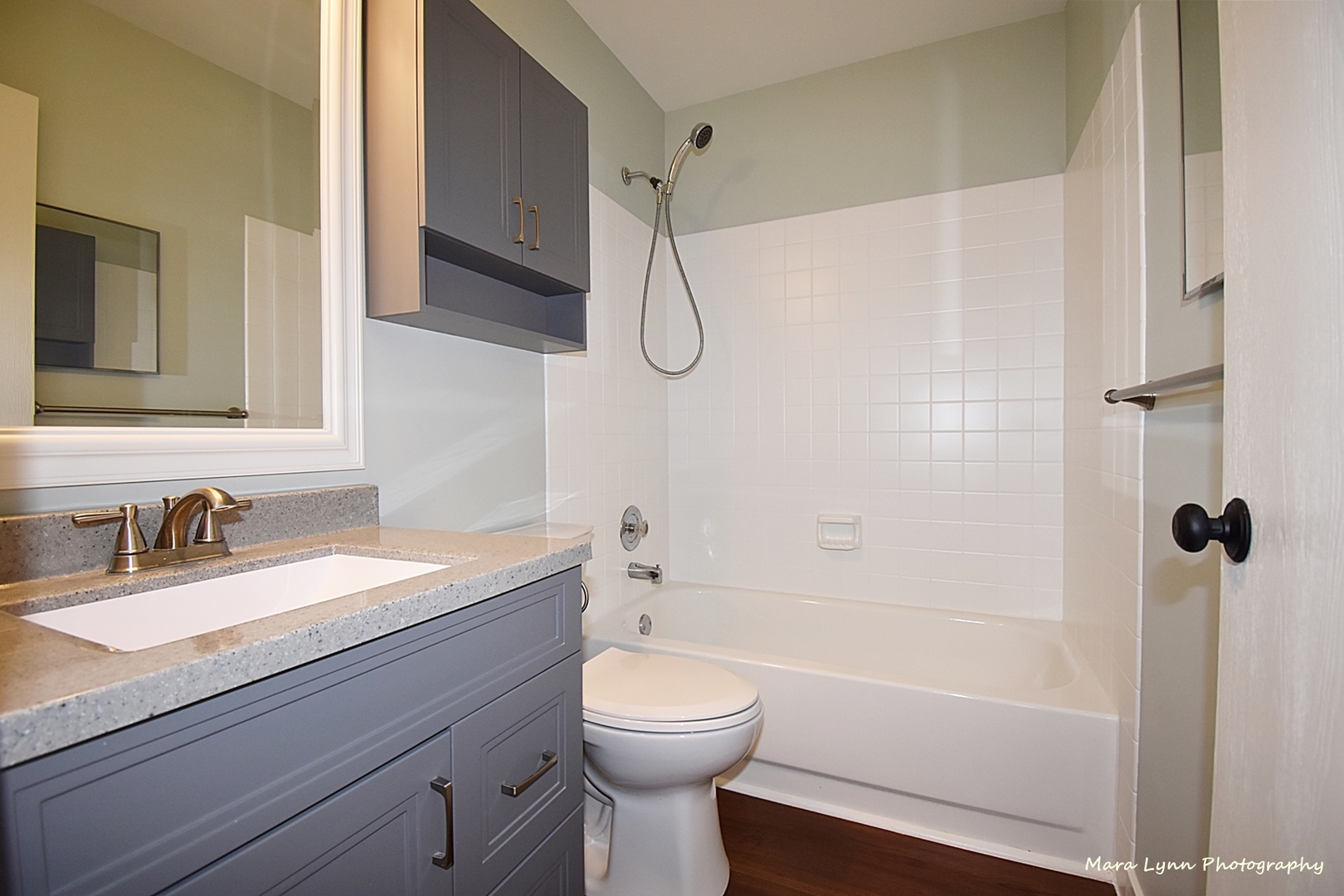 1470 South Tyler Road St. Charles, IL 60174 - Photo 16 of 37 a bathroom with a granite countertop sink a toilet and shower