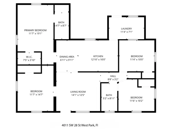 $4,500 | 4011 Southwest 28th Street, Unit 4011, West Park, FL 33023