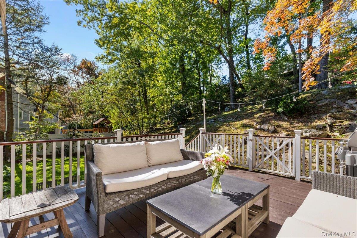 14 Eagles Bluff Rye Brook, NY 10573 - Photo 21 of 48 Gated deck off the family room has gas connection for the grill