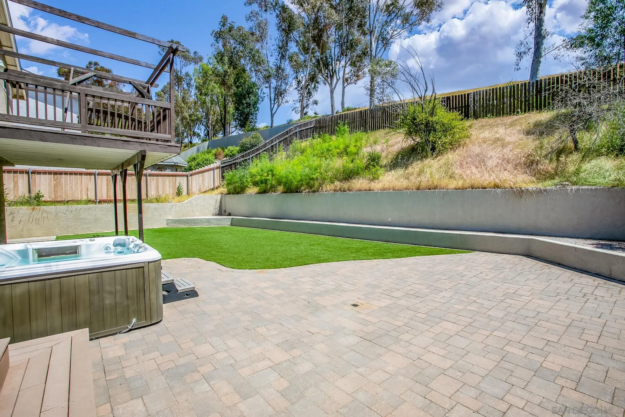 9229 Birchcrest Boulevard Santee, CA 92071 - Photo 35 of 39 a view of outdoor space yard and swimming pool