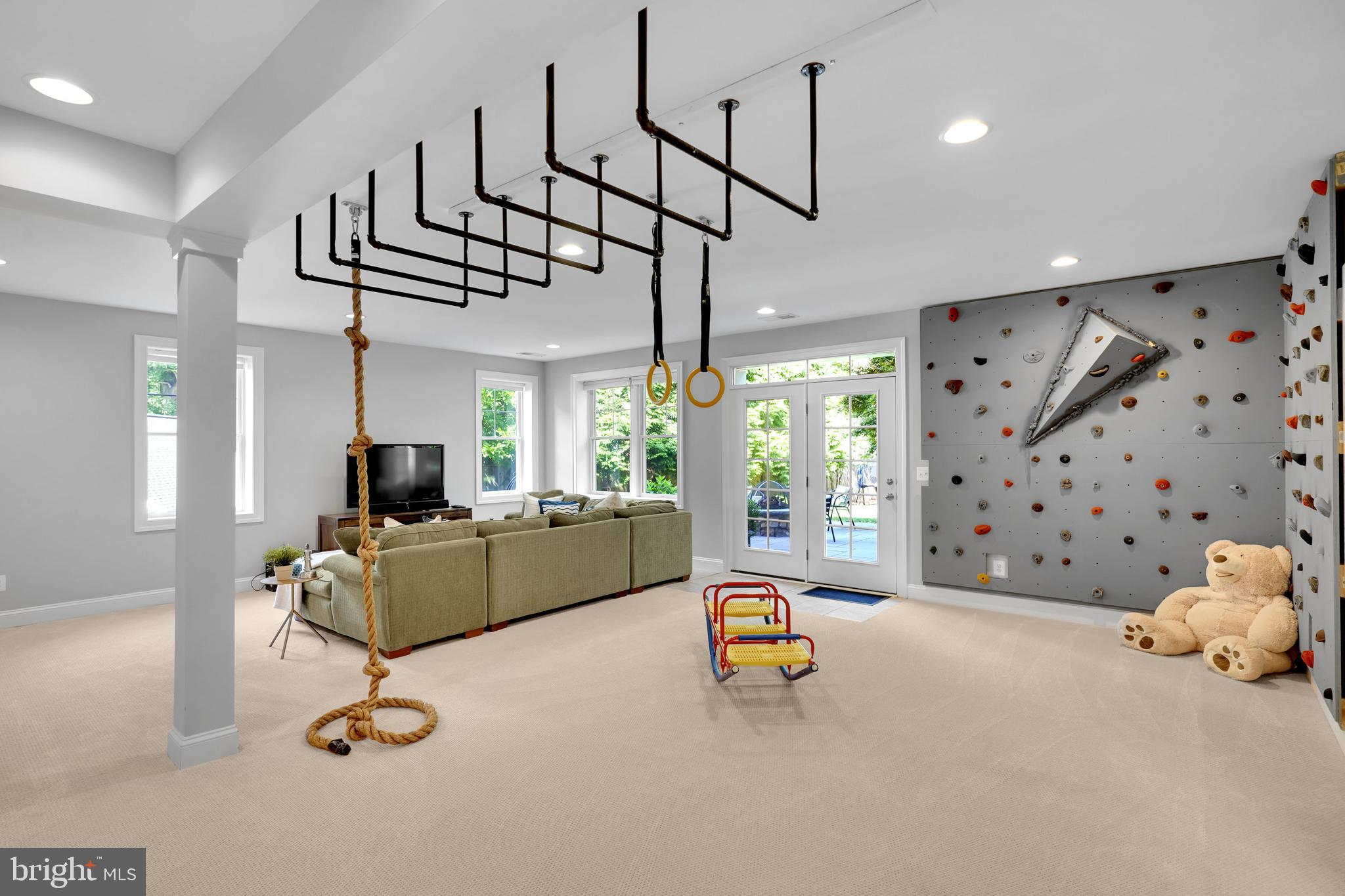 421 Cynthia Lane Northeast Vienna, VA 22180 - Photo 47 of 67 Rock wall, monkey bars, climbing rope