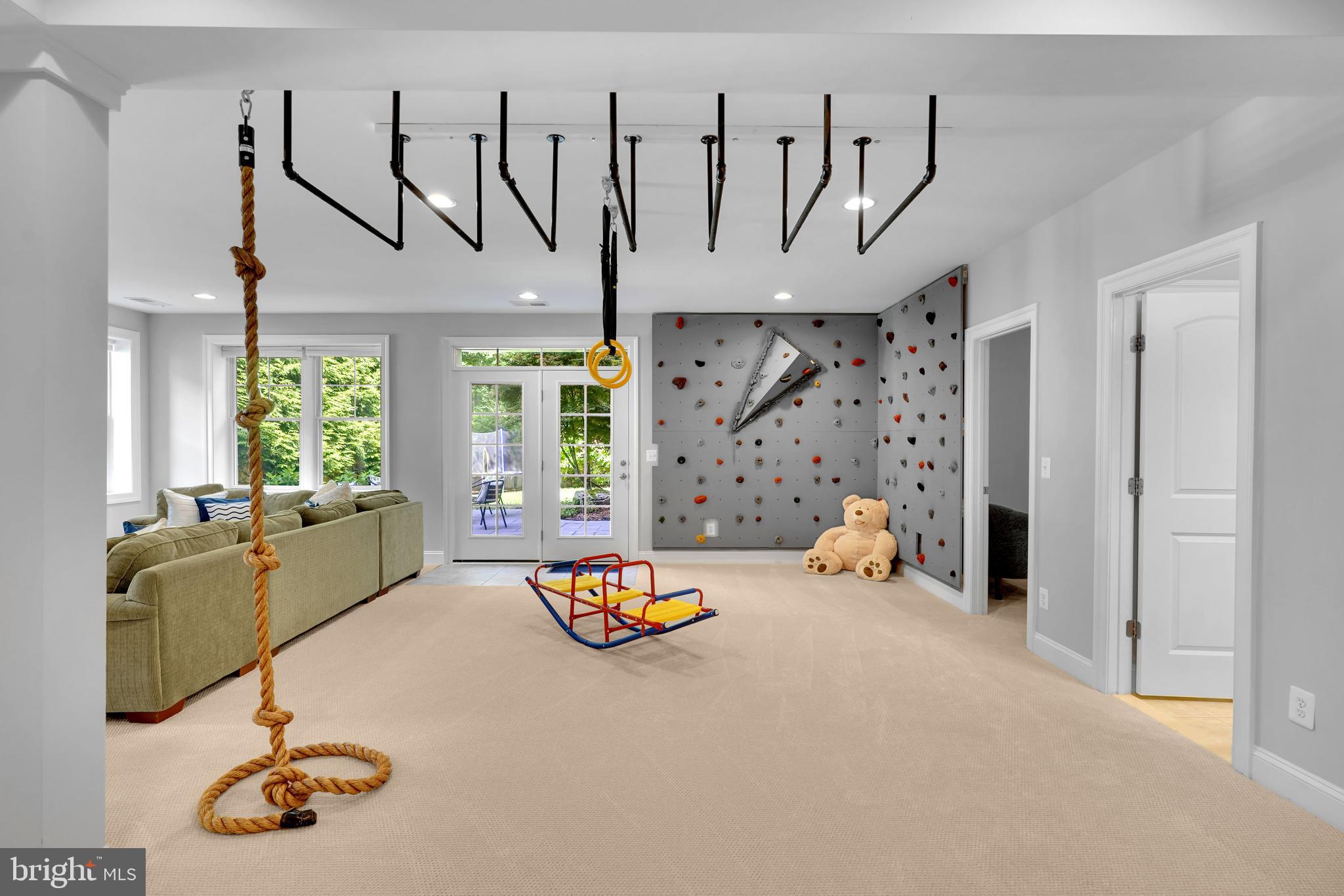 421 Cynthia Lane Northeast Vienna, VA 22180 - Photo 5 of 67 Rock wall, monkey bars, climbing rope