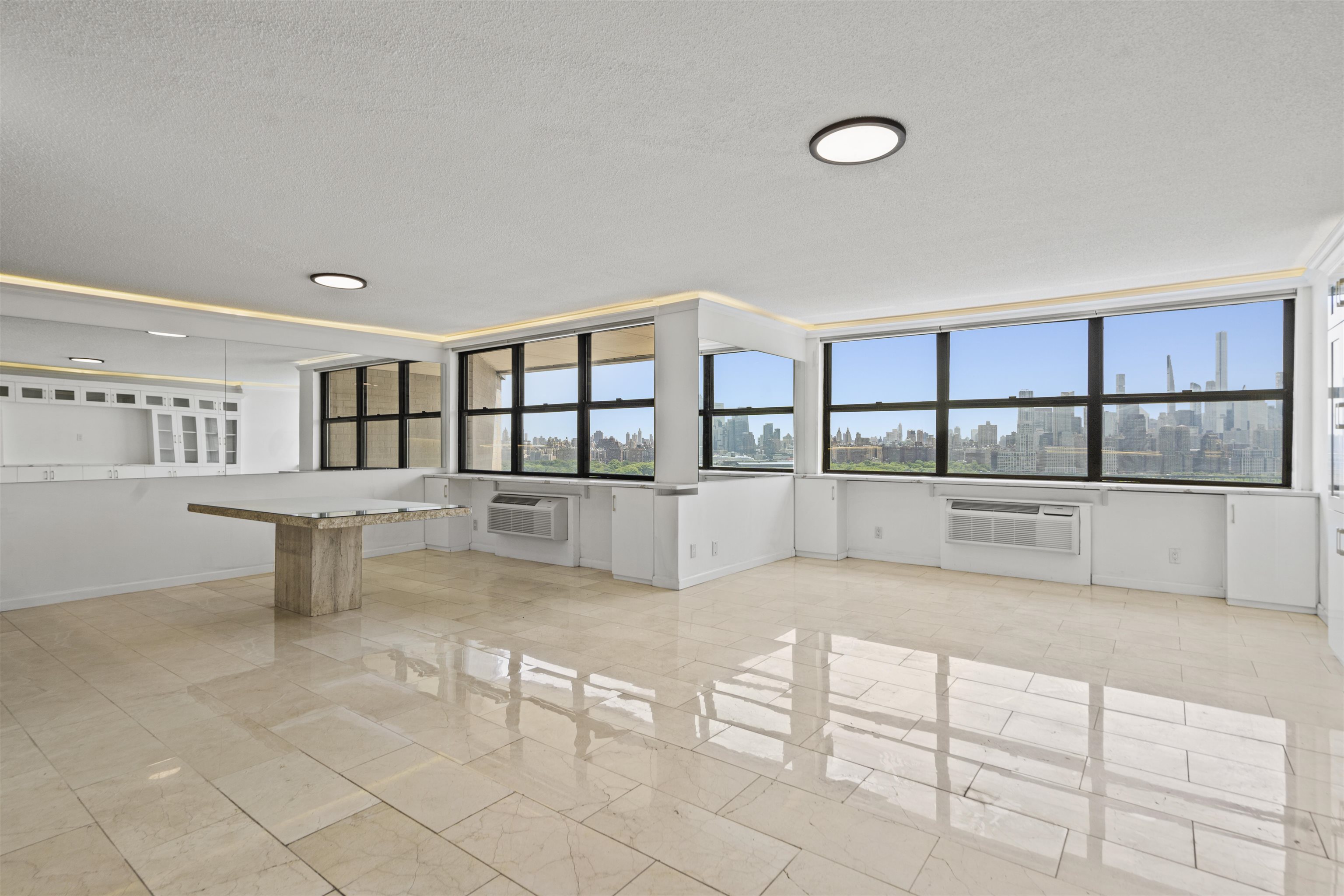 a view of a livingroom with furniture