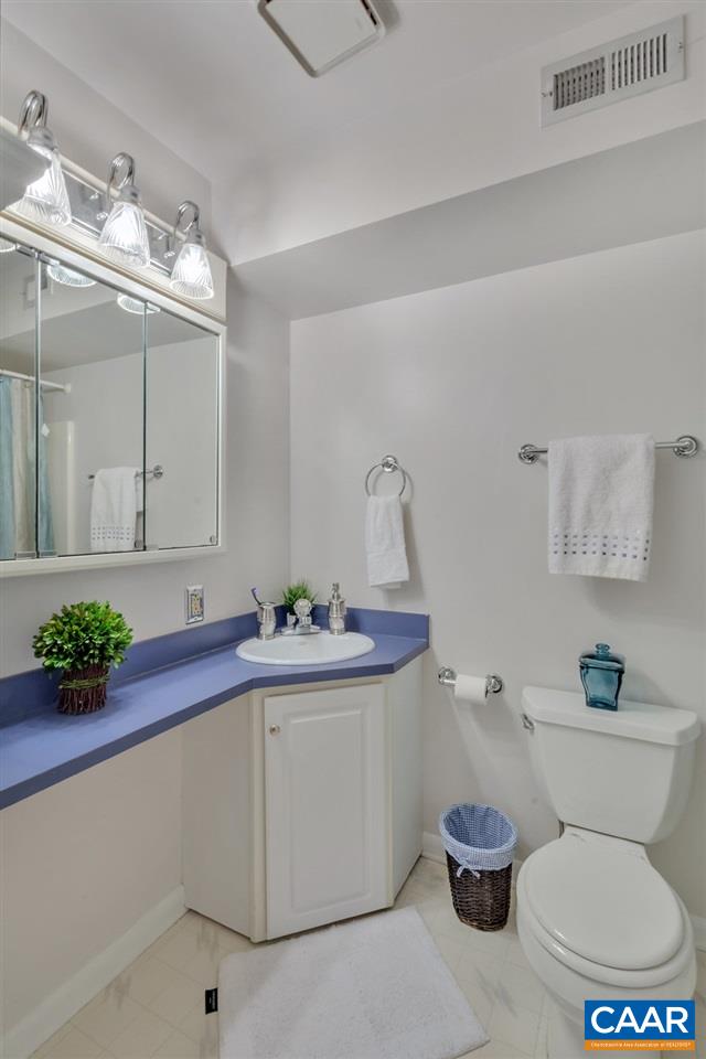 101 Turtle Creek Road, Unit 12 Charlottesville, VA 22901 - Photo 19 of 36 a bathroom with a toilet a sink and a mirror
