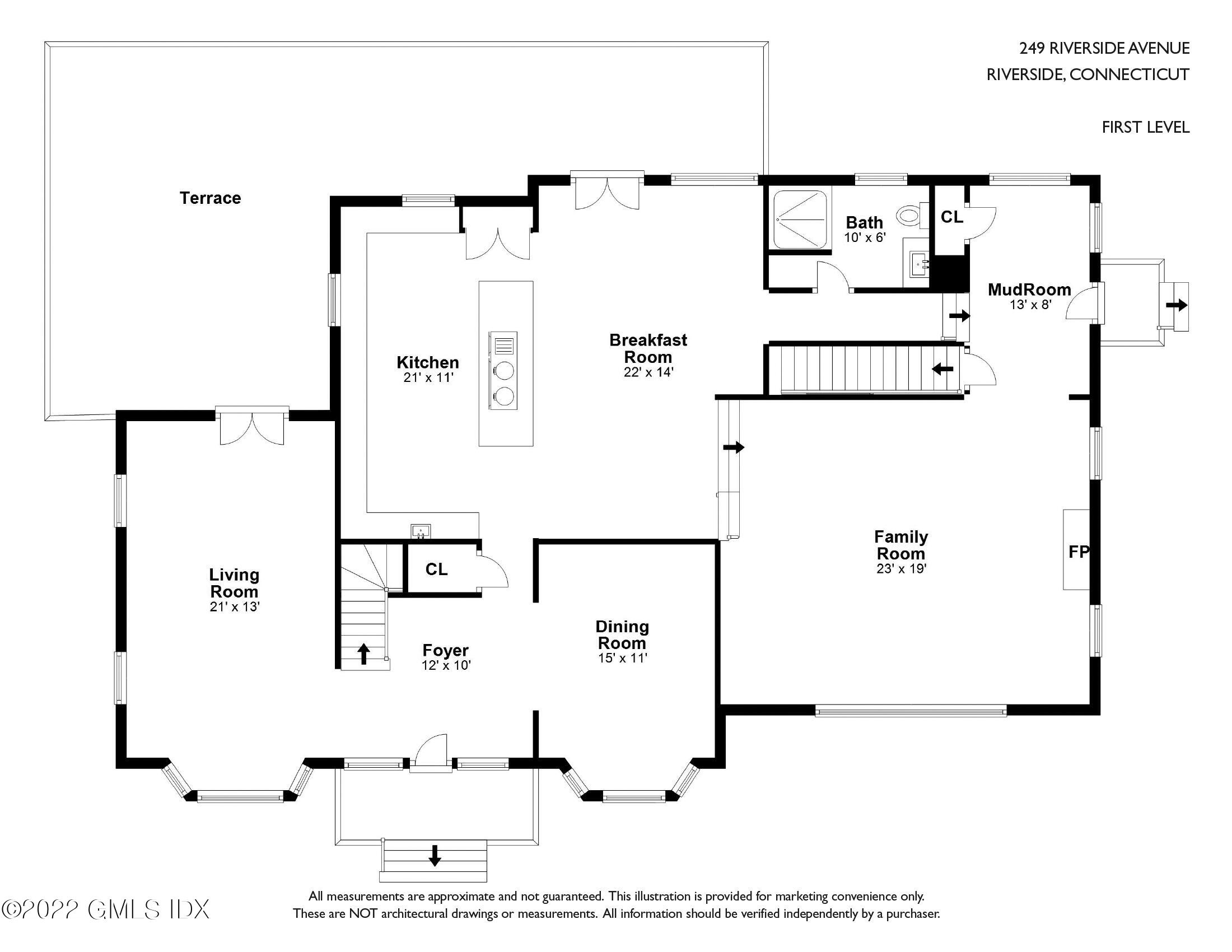 249 Riverside Avenue Riverside, CT 06878 - Photo 52 of 56 a picture of a floor plan