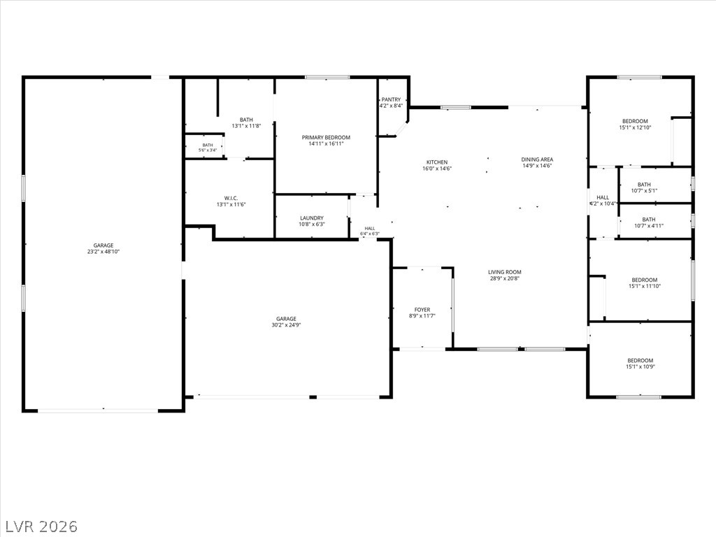 5910 East Kellogg Road Pahrump, NV 89061 - Photo 57 of 58 A comprehensive layout provides a clear overview of this home's spacious and functional design.