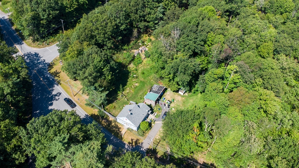 260 State Road Phillipston, MA 01331 - Photo 36 of 42 an aerial view of residential house with outdoor space and trees all around