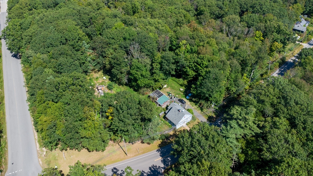 260 State Road Phillipston, MA 01331 - Photo 37 of 42 an aerial view of residential house with outdoor space and trees all around