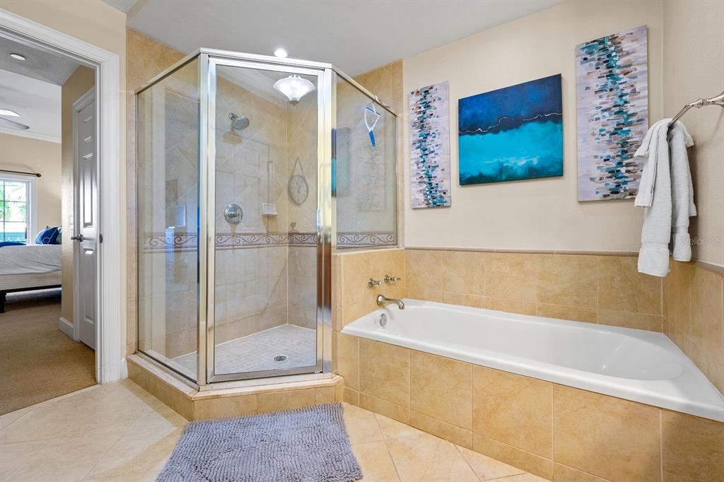 1370 Centre Ct Ridge Drive, Unit 401 Reunion, FL 34747 - Photo 21 of 51 a spacious bathroom with a bathtub and a shower