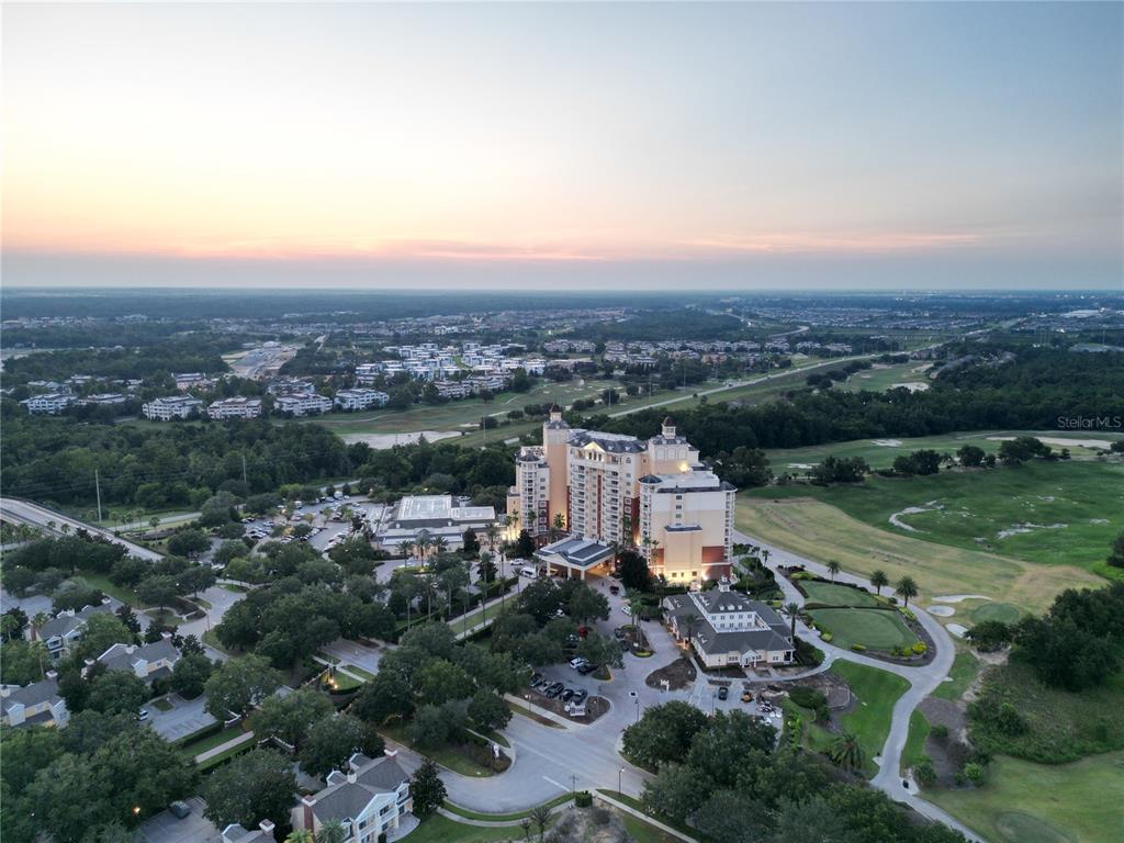 1370 Centre Ct Ridge Drive, Unit 401 Reunion, FL 34747 - Photo 50 of 51 an aerial view of residential house with outdoor space and river