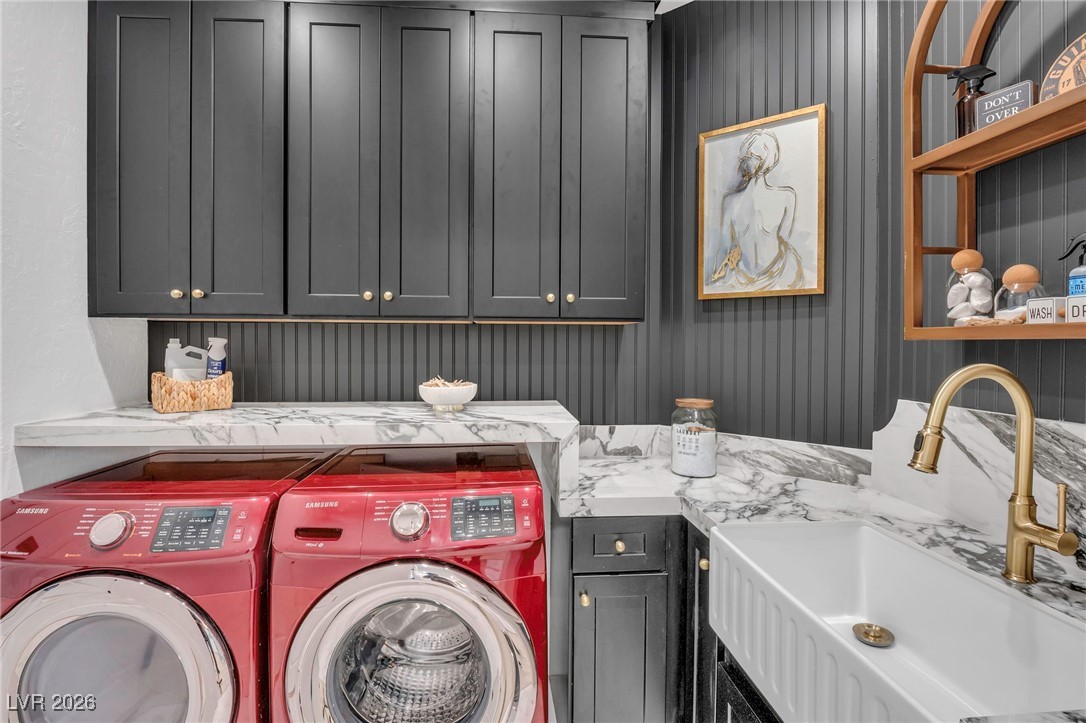 2709 Rue Toulouse Avenue Henderson, NV 89044 - Photo 28 of 43 Custom Laundry Room with Washer/Dryer/Sink