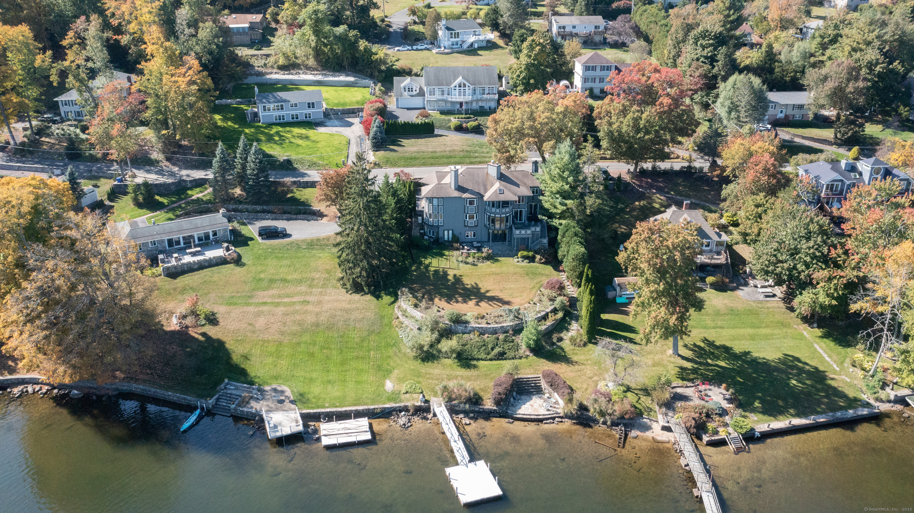 20 Shore Road Danbury, CT 06811 - Photo 39 of 40 an aerial view of residential houses with outdoor space