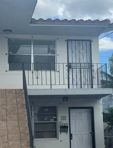 a view of front door of house