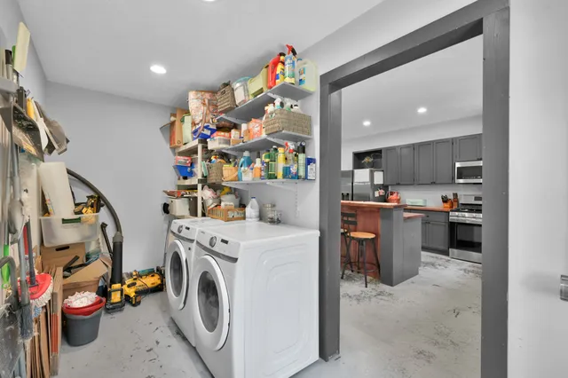 a house view with a seating space